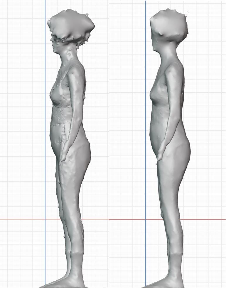3D Body Scan + Cleanup (Custom Clo3D Avatar)