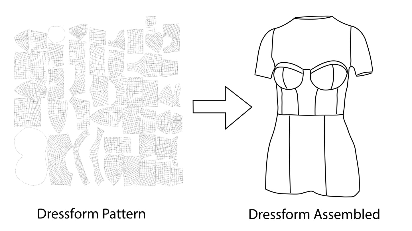 DIY Custom-Made Dress Form Sewing Pattern